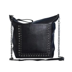 Cartera Negra con Broches