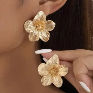 Caravanas Flores Doradas