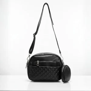 Bandolera Para Mujer Color Negro con Mini