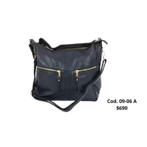 Cartera con Cierres en Negro