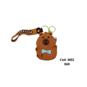Llavero Monedero Colgante Capibara Carpincho