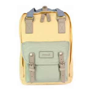 Mochila y Bolso Multifuncional Amarillo-Verde- Azul Celeste