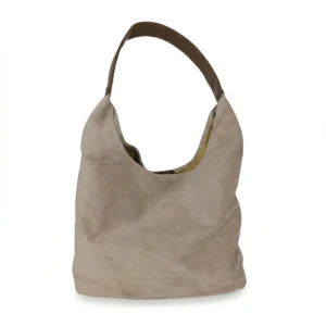 Cartera de Gamuza Beige