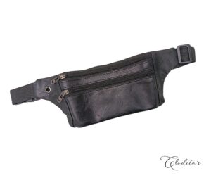 Riñonera Negra cuerina