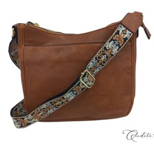 Cartera correa estampada